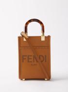 Fendi - Sunshine Mini Leather Cross-body Bag - Womens - Tan