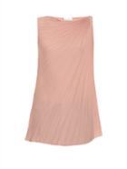 Raey Pleated Knot-shoulder Top
