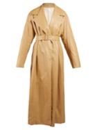 The Row Leather Oversized Long Coat