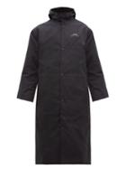 Matchesfashion.com A-cold-wall* - Logo Printed Longline Hooded Raincoat - Mens - Black