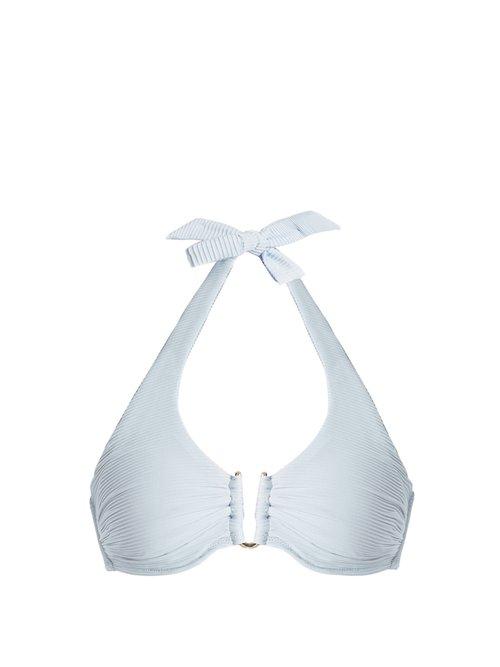 Matchesfashion.com Heidi Klein - Hvar D G Underwired Bikini Top - Womens - Blue
