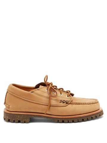 Yuketen - Angler Suede Moccasins - Mens - Brown