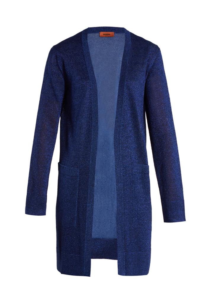 Missoni Metallic Ribbed-knit Cardigan