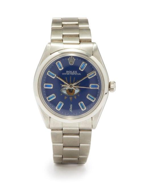 Jacquie Aiche - Vintage Rolex Evil Eye Tourmaline & Steel Watch - Mens - Silver
