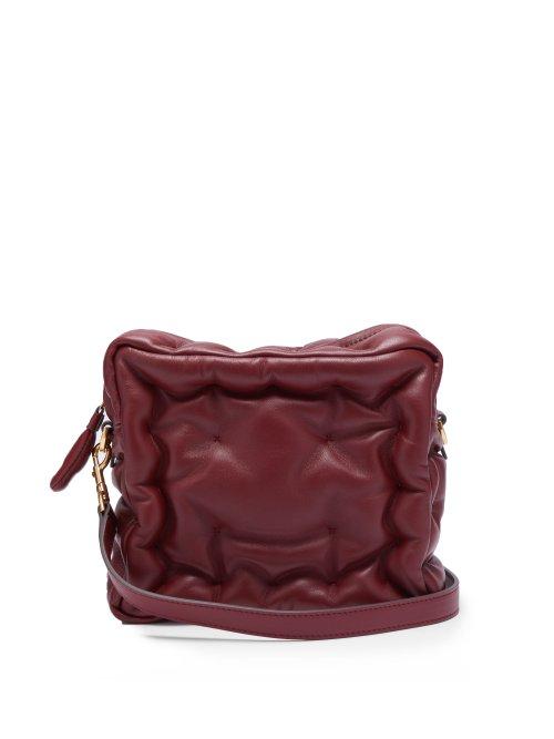 Matchesfashion.com Anya Hindmarch - Chubby Cube Leather Cross Body Bag - Womens - Burgundy
