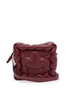 Matchesfashion.com Anya Hindmarch - Chubby Cube Leather Cross Body Bag - Womens - Burgundy
