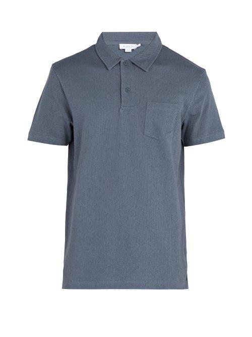 Matchesfashion.com Sunspel - Riviera Cotton Polo Shirt - Mens - Blue