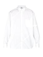 Matchesfashion.com Vetements - Logo Embroidered Patch Pocket Cotton Shirt - Mens - White