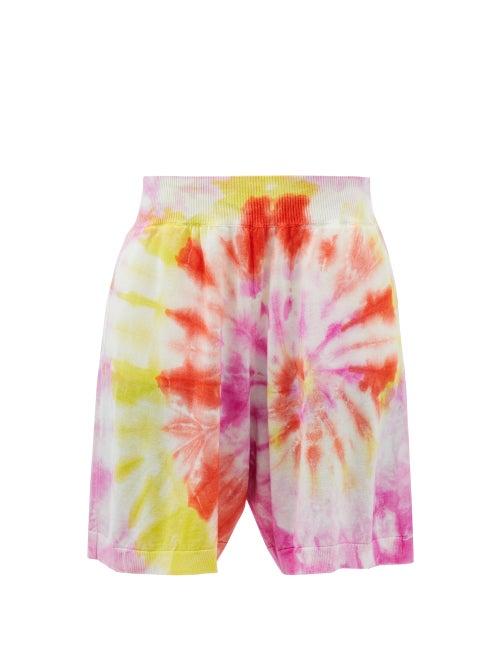 Stella Mccartney - Tie-dye Virgin Wool Shorts - Womens - Multi