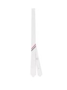 Matchesfashion.com Thom Browne - Jacquard-stripe Piqu Tie - Mens - White