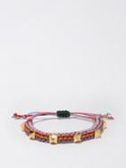 Valentino Garavani - Rockstud Braided Cord Bracelet - Womens - Multi