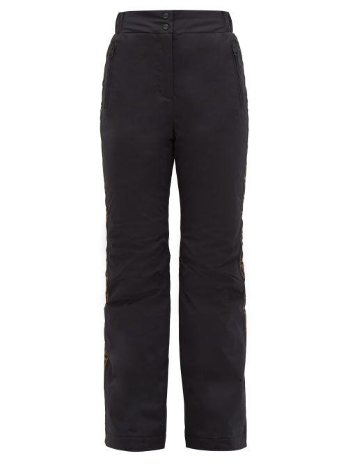 Matchesfashion.com Fendi - Rama Wide Leg Padded Shell Ski Trousers - Womens - Black