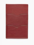 Mtier - Grained-leather Travel Wallet - Mens - Dark Red