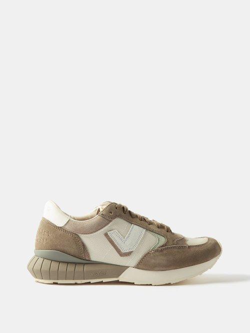 Visvim - Dunand Nubuck-leather Trainers - Mens - Grey