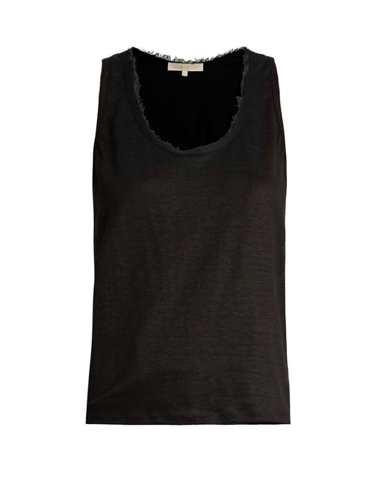 Vanessa Bruno Early Scoop-neck Linen-jersey Tank Top