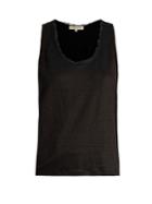 Vanessa Bruno Early Scoop-neck Linen-jersey Tank Top