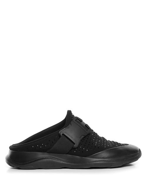 Christopher Kane Crystal-embellished Neoprene Trainer Slides