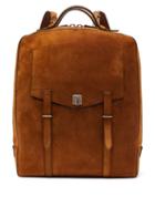 Matchesfashion.com Mtier London - Rider Suede Backpack - Mens - Tan