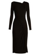 Altuzarra Anjela Asymmetric Ruched Jersey Midi Dress