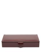 Matchesfashion.com Smythson - Leather Cufflink Box - Mens - Burgundy