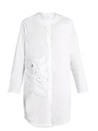 Lila Eugénie 1751 Floral-appliqu Cotton-blend Shirt
