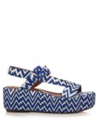 Missoni Zigzag-knit Flatform Sandals
