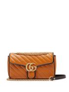 Matchesfashion.com Gucci - Gg Marmont Small Quilted Leather Shoulder Bag - Womens - Light Tan