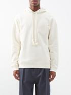 Loewe - Anagram-patch Jersey Hoodie - Mens - Cream