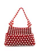 Matchesfashion.com Shrimps - Quinn Faux-pearl Beaded Bag - Womens - Red Multi