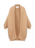 Matchesfashion.com I Love Mr Mittens - Chunky Fisherman Knit Wool Cardigan - Womens - Beige