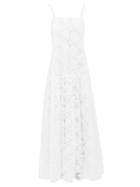 Matchesfashion.com Merlette - Ordesa Broderie-anglaise Cotton Maxi Dress - Womens - White