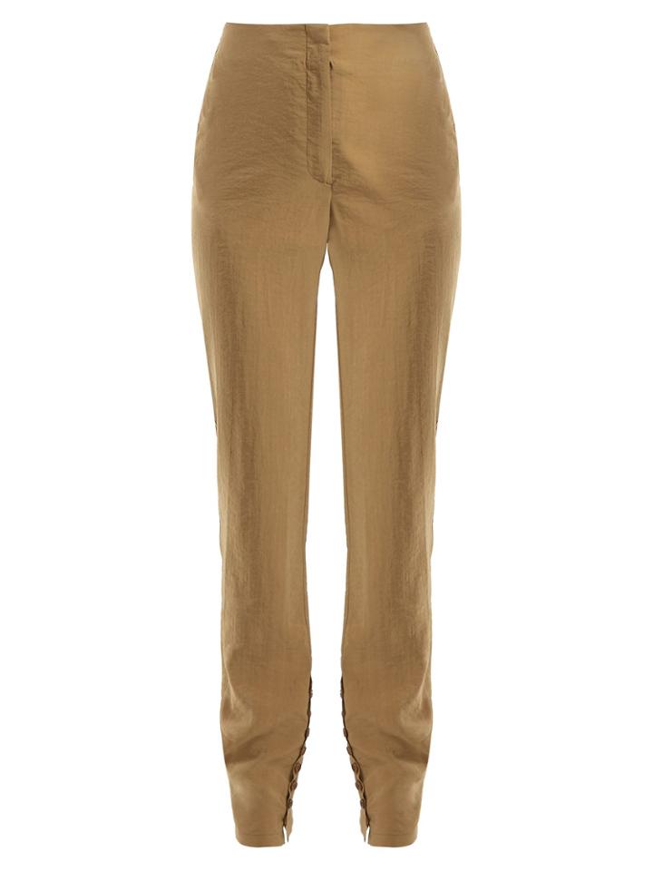 Lemaire Silk-blend Buttoned-cuff Trousers