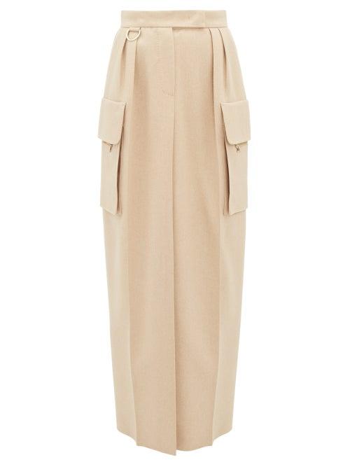 Matchesfashion.com Max Mara - Udente Skirt - Womens - Beige