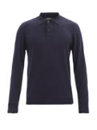 Matchesfashion.com A.p.c. - Jerry Merino-wool Knitted Polo Top - Mens - Navy