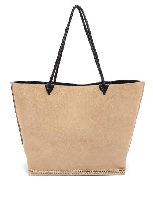 Matchesfashion.com Altuzarra - Espadrille Large Suede Tote Bag - Womens - Beige Multi