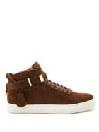 Buscemi 100mm Buckle Suede High-top Trainers