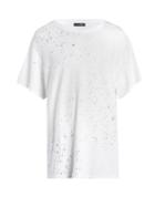 Matchesfashion.com Amiri - Shotgun Distressed Jersey T-shirt - Mens - White