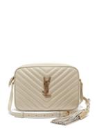 Matchesfashion.com Saint Laurent - Lou Chevron Quilted Leather Cross Body Bag - Womens - White