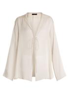 The Row Ritea Sheer Silk-georgette Jacket