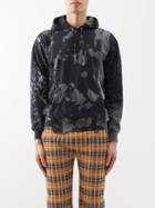 Needles - 5 Cuts Tie-dye Cotton-blend Jersey Hoodie - Mens - Black Grey