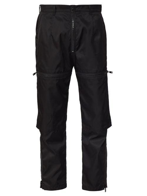 Matchesfashion.com Prada - Slim Fit Technical Trousers - Mens - Black