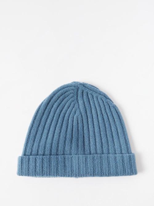 Jil Sander - Ribbed Boiled-wool Beanie Hat - Womens - Blue