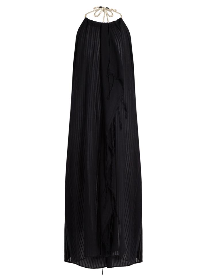 Su Tina Halterneck Open-back Midi Dress