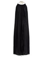 Su Tina Halterneck Open-back Midi Dress