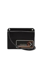Matchesfashion.com Prada - Logo Patch Saffiano Leather Cross Body Bag - Womens - Black Orange