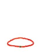 Matchesfashion.com Luis Morais - Mini Barrel Beaded Bracelet - Mens - Red