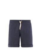 Matchesfashion.com Maran - Slubbed Linen-poplin Shorts - Mens - Navy
