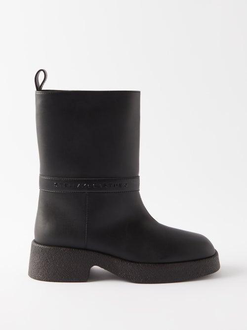 Stella Mccartney - Skyla Faux-leather Boots - Womens - Black