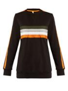 Matchesfashion.com No Ka'oi - Noelani Striped Panel Cotton Blend Performance Top - Womens - Black Multi