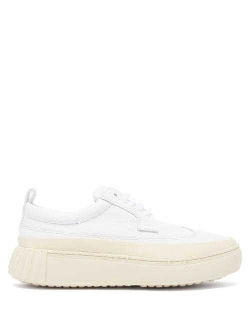 Matchesfashion.com Primury - Panelled Leather Trainers - Womens - White